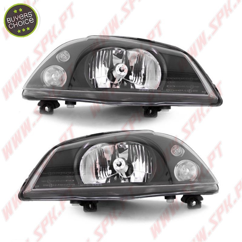 Faróis Look OEM BLack H4 - Seat Ibiza 6L (2002-2008)