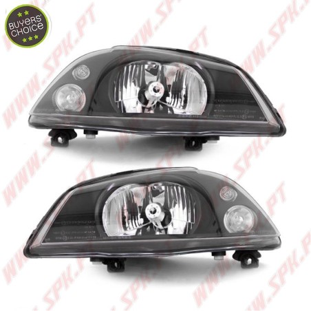 Faróis Look OEM BLack H4 - Seat Ibiza 6L (2002-2008)