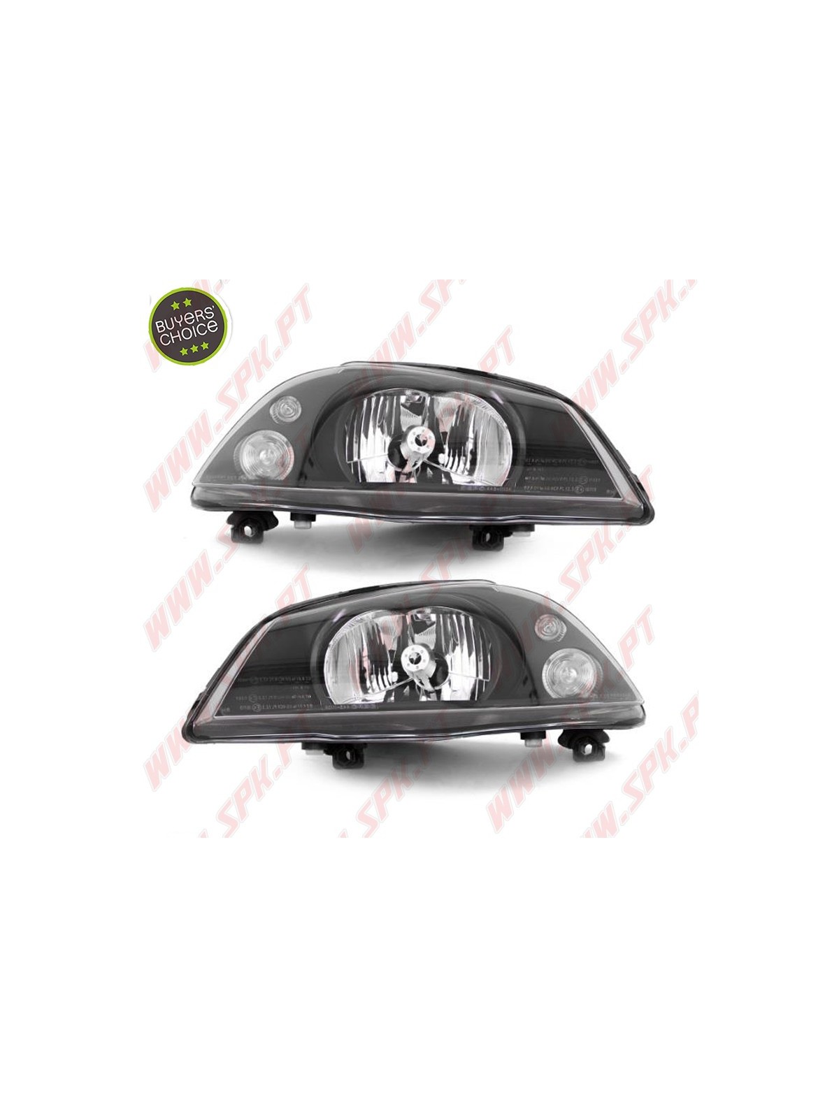 Faróis Look OEM BLack H4 - Seat Ibiza 6L (2002-2008)