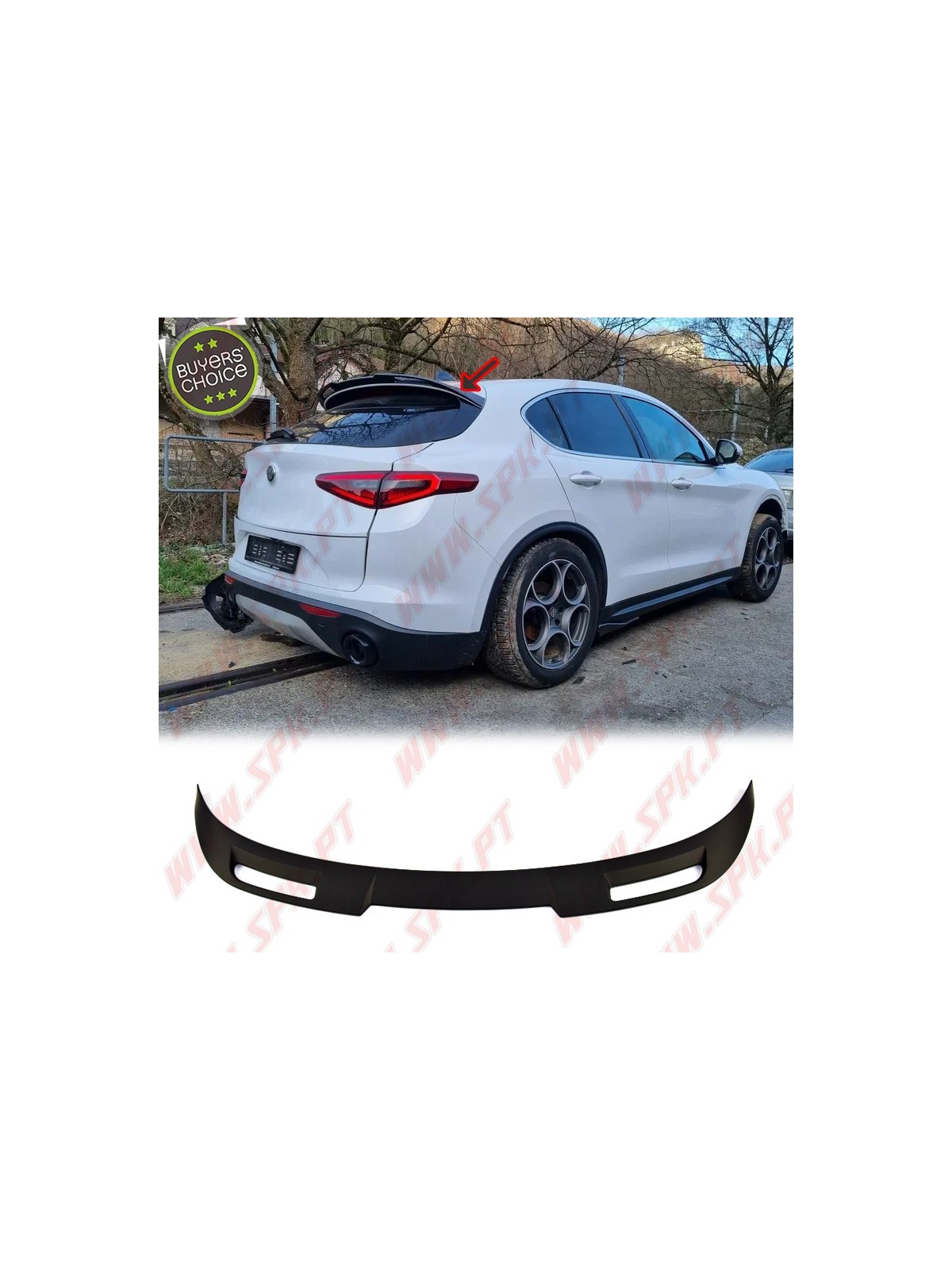 Aileron Traseiro - Alfa Romeo Stelvio (2016-2021) Aileron Traseiro - Alfa Romeo Stelvio (2016-2021)