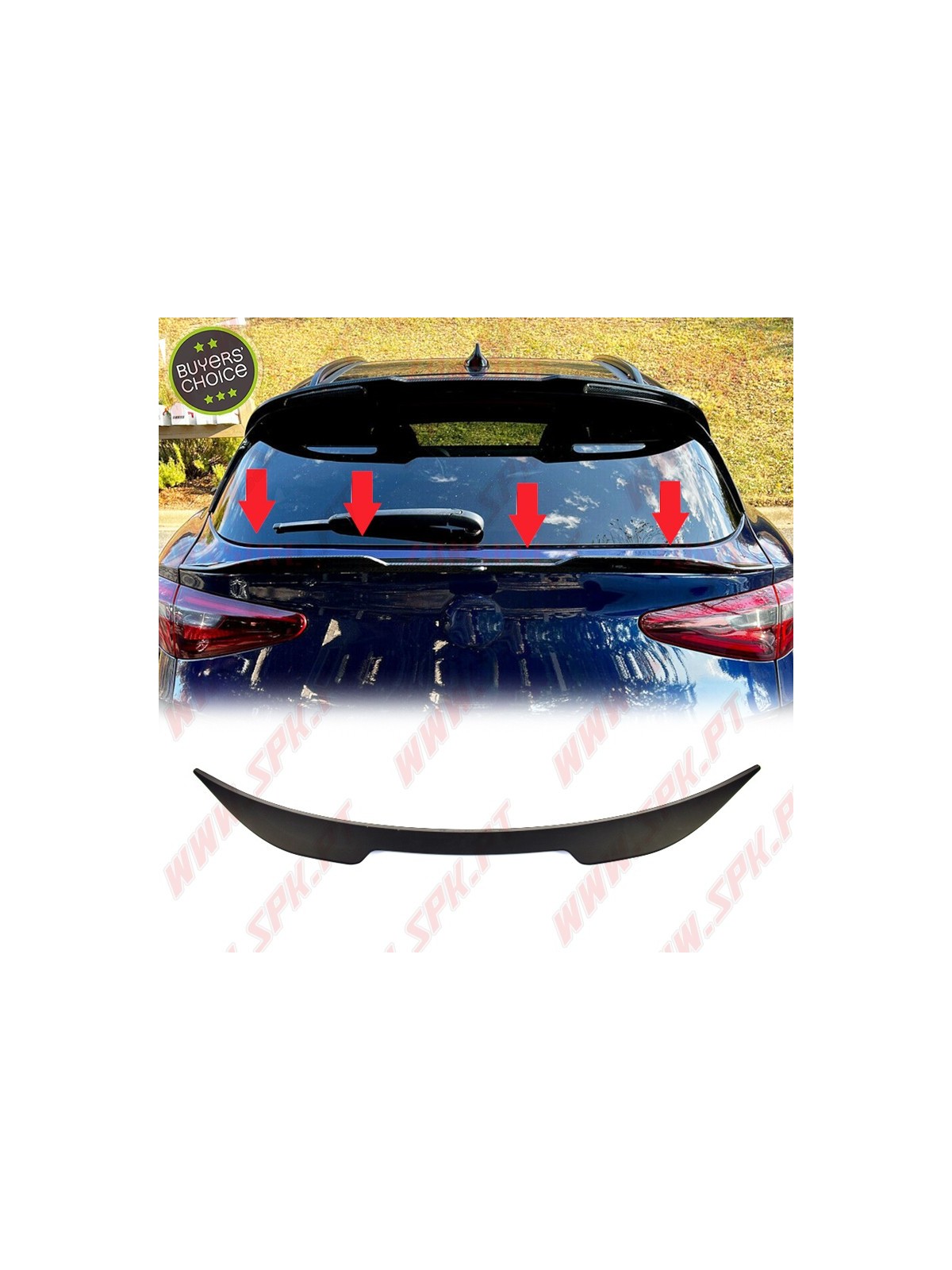 Aileron Traseiro Inferior - Alfa Romeo Stelvio (2016-2021)