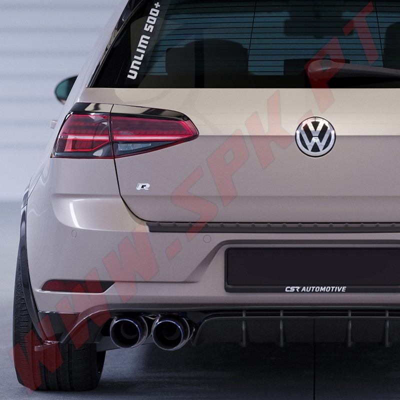 Difusor Traseiro VW Golf 7.5 R (2017-2019) Difusor Traseiro VW Golf 7.5 R (2017-2019)