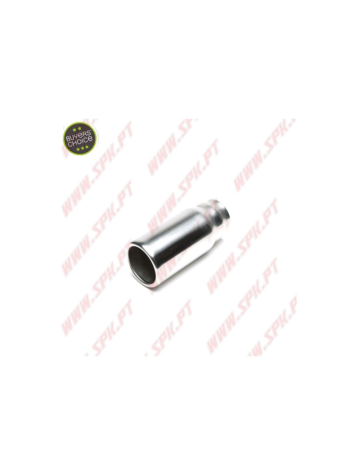 Ponteira de Escape Inox - Redonda C/Rebordo 76mm