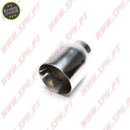 Ponteira de Escape Inox - Redonda / Açotada 110mm