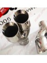 Ponteira de Escape Inox - Dupla 2x75mm