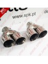 Ponteira de Escape Inox - Dupla 2x75mm