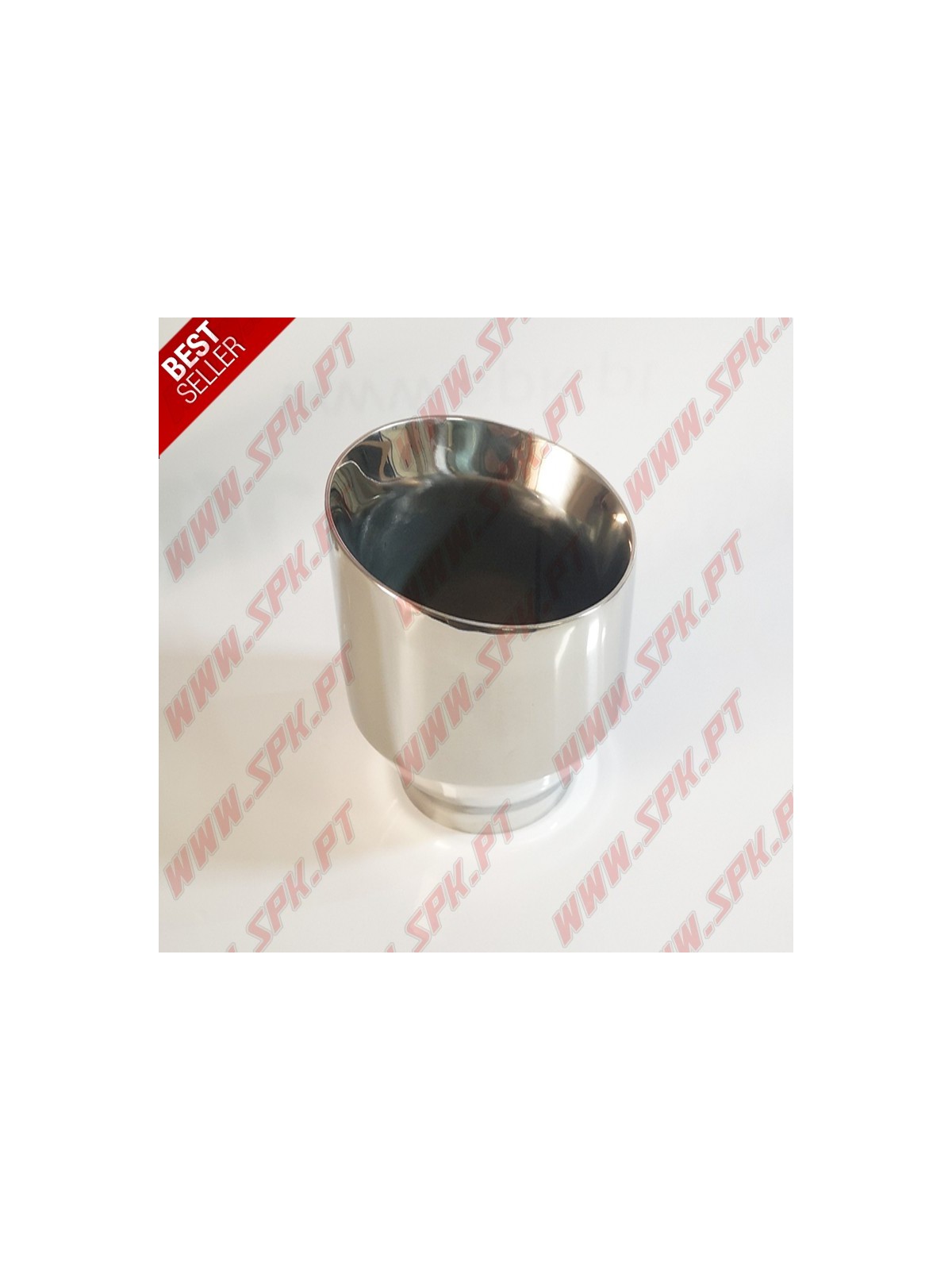 Ponteira de Escape Inox - Redonda / Açotada 100mm