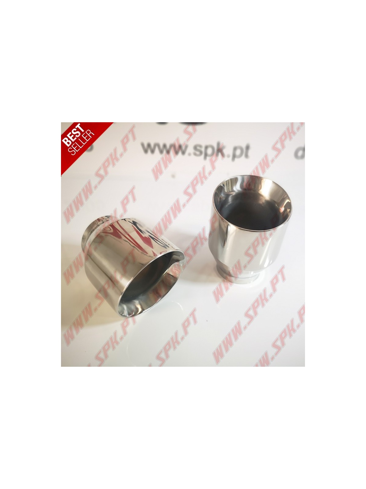 Ponteira de Escape Inox - Redonda / Açotada 100mm