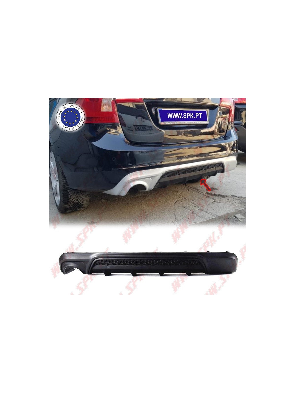 Difusor Traseiro Volvo S60 / V60 (2010-2018)