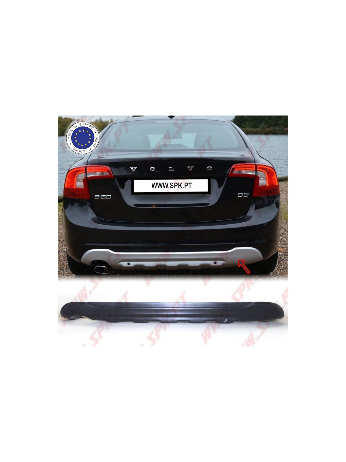 Difusor Traseiro - Volvo S60 / V60 (2010-2018)