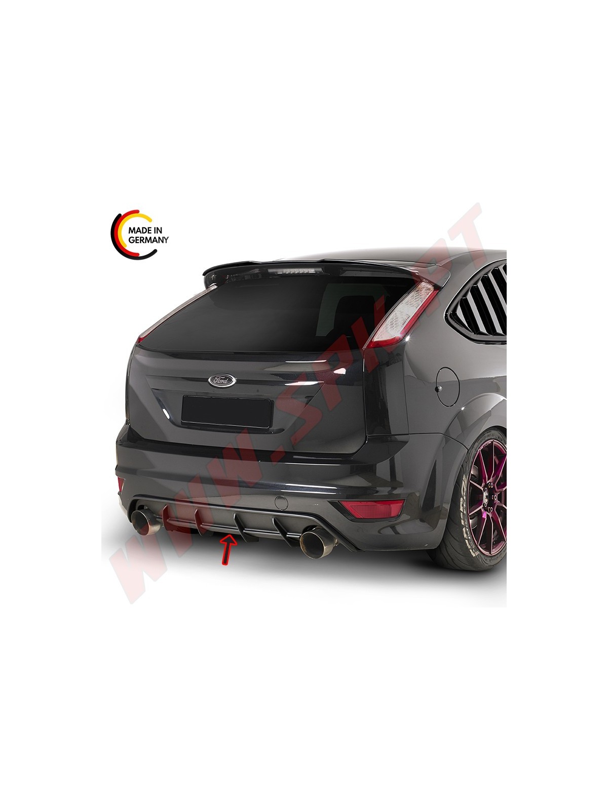 Difusor Traseiro Ford Focus MK2 ST Facelift (2007-2010)