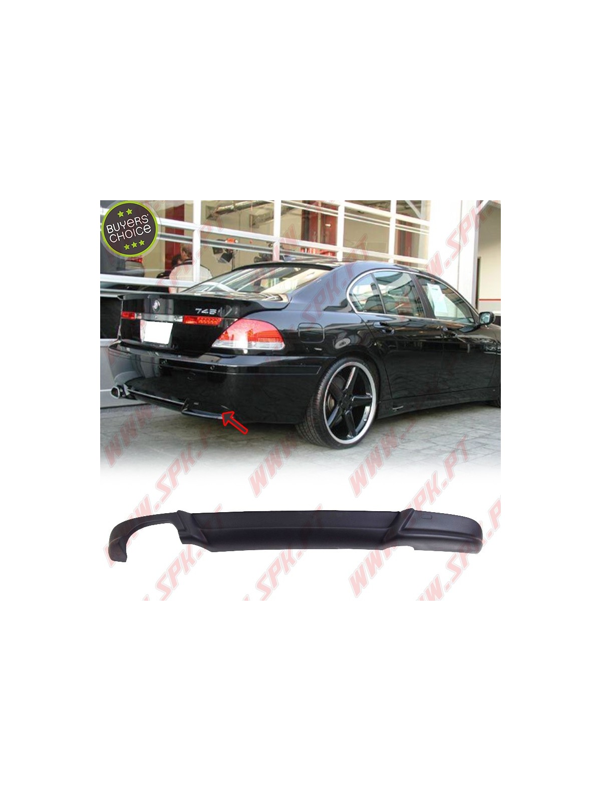 Difusor Traseiro BMW Serie 7 - E65 (2001-2005) Difusor Traseiro BMW Serie 7 - E65 (2001-2005)