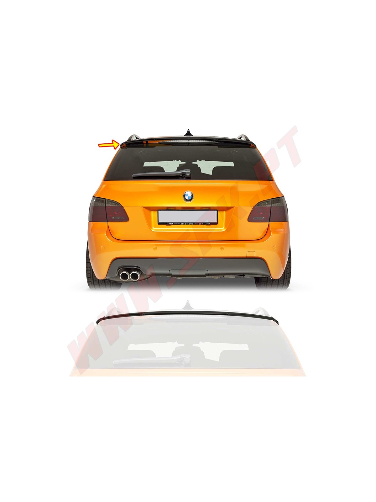 Extensão de Aileron BMW E61 Touring (2003-2010) Extensão de Aileron BMW E61 Touring (2003-2010)