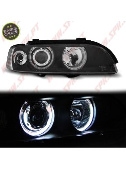Faróis Angel Eyes CCFL / Black - BMW E39 (1995-2003)