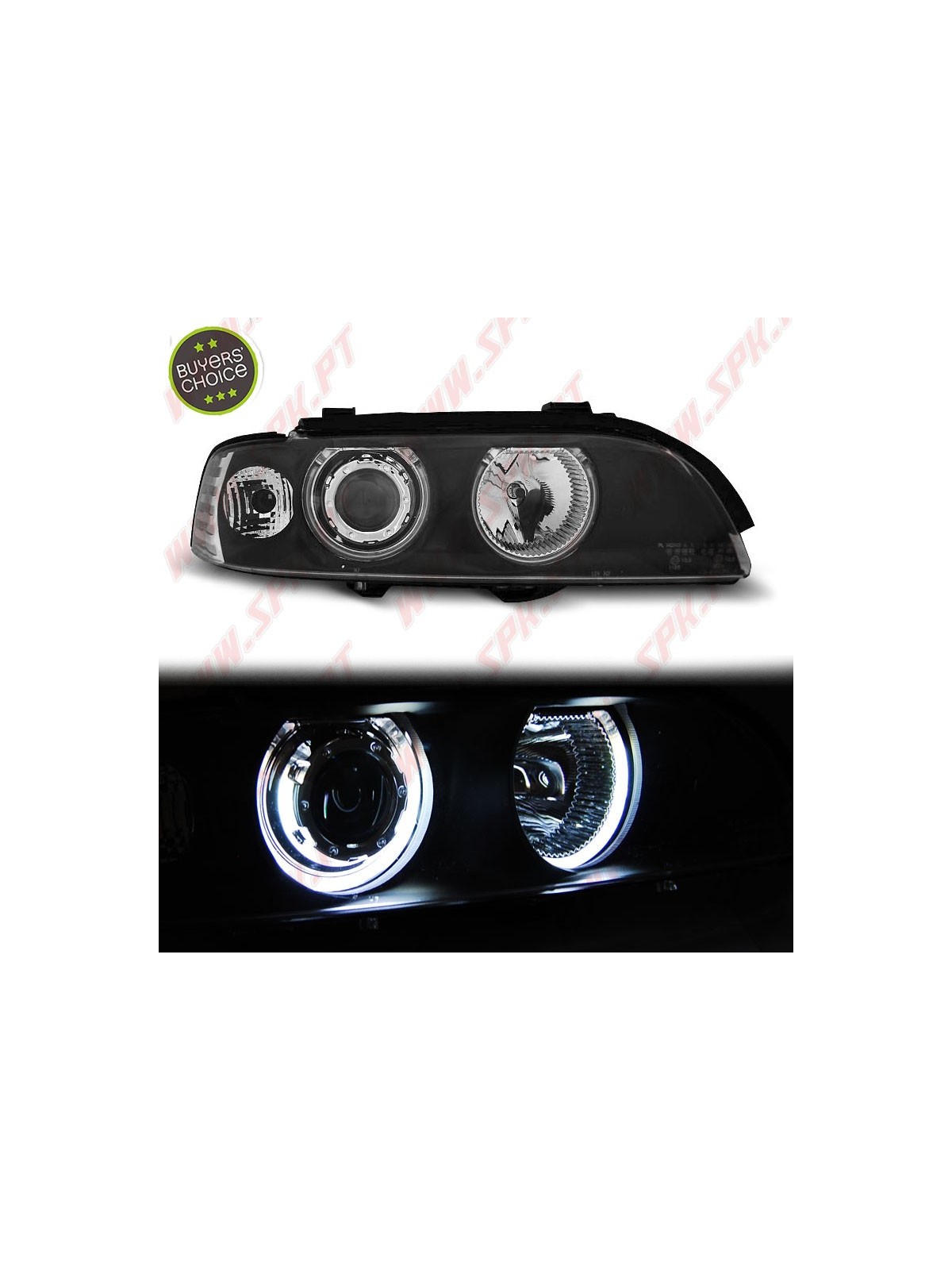 Faróis Angel Eyes CCFL / Black - BMW E39 (1995-2003)