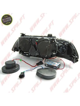 Faróis Angel Eyes CCFL / Black - BMW E39 (1995-2003)