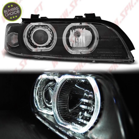 Faróis Angel Eyes CCFL / Black - BMW E39 (1995-2003)