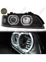 Faróis Angel Eyes CCFL / Black - BMW E39 (1995-2003) Faróis Angel Eyes CCFL / Black - BMW E39 (1995-2003)