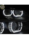Faróis XENON Angel Eyes / Black - BMW E92 / E93 (2006-2010) Faróis XENON Angel Eyes / Black - BMW E92 / E93 (2006-2010)