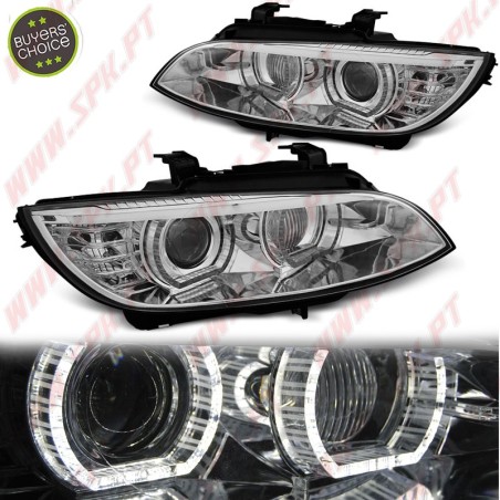 Faróis XENON Angel Eyes / Chrome - BMW E92 / E93 (2006-2010)
