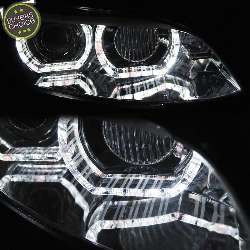 Faróis XENON Angel Eyes / Chrome - BMW E92 / E93 (2006-2010) Faróis XENON Angel Eyes / Chrome - BMW E92 / E93 (2006-2010)