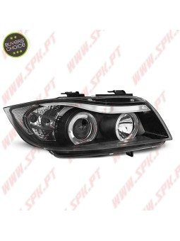 Faróis Angel Eyes / Black - BMW E90 / E91 (2005-2008)