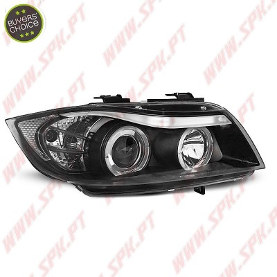 Faróis Angel Eyes / Black - BMW E90 / E91 (2005-2008)