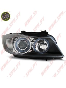 Faróis Angel Eyes / Black - BMW E90 / E91 (2005-2008)