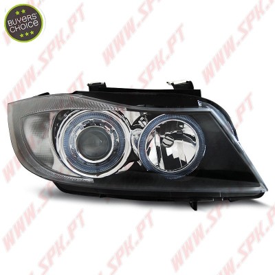 Faróis Angel Eyes / Black - BMW E90 / E91 (2005-2008)