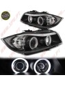 Faróis Angel Eyes CCFL / Black - BMW E90 / E91 (2005-2008)