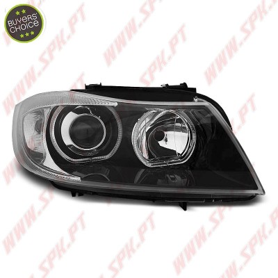 Faróis Angel Eyes / Black - BMW E90 / E91 (2005-2011)