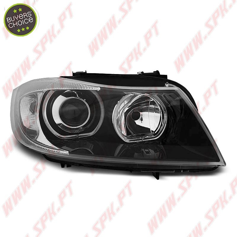 Faróis Angel Eyes / Black - BMW E90 / E91 (2005-2011)