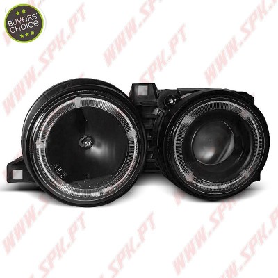 Faróis Angel Eyes / Full-Black - BMW E30 (1982-1994)