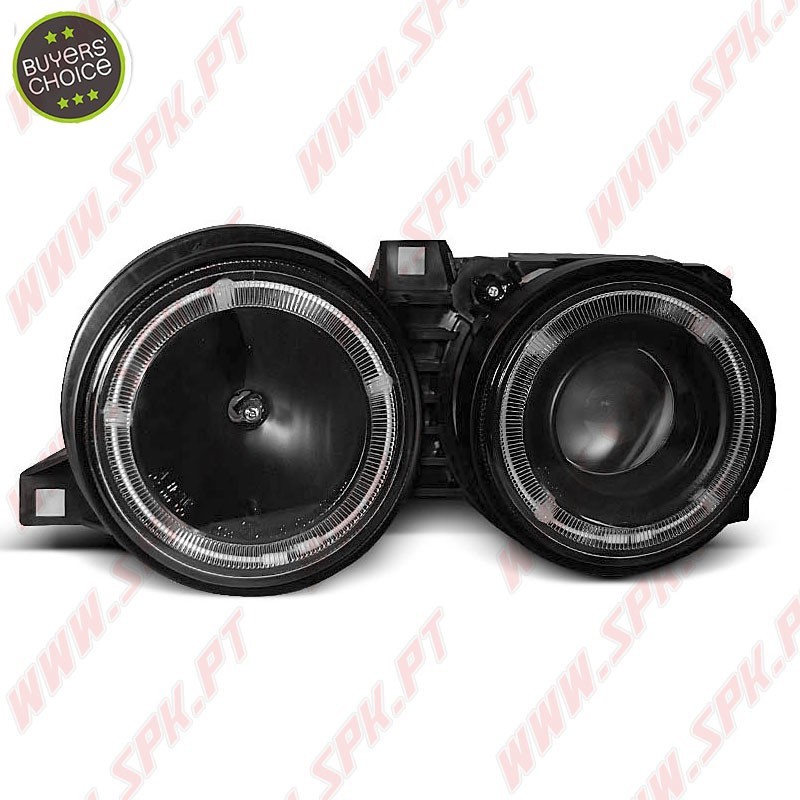 Faróis Angel Eyes / Full-Black - BMW E30 (1982-1994) Faróis Angel Eyes / Full-Black - BMW E30 (1982-1994)