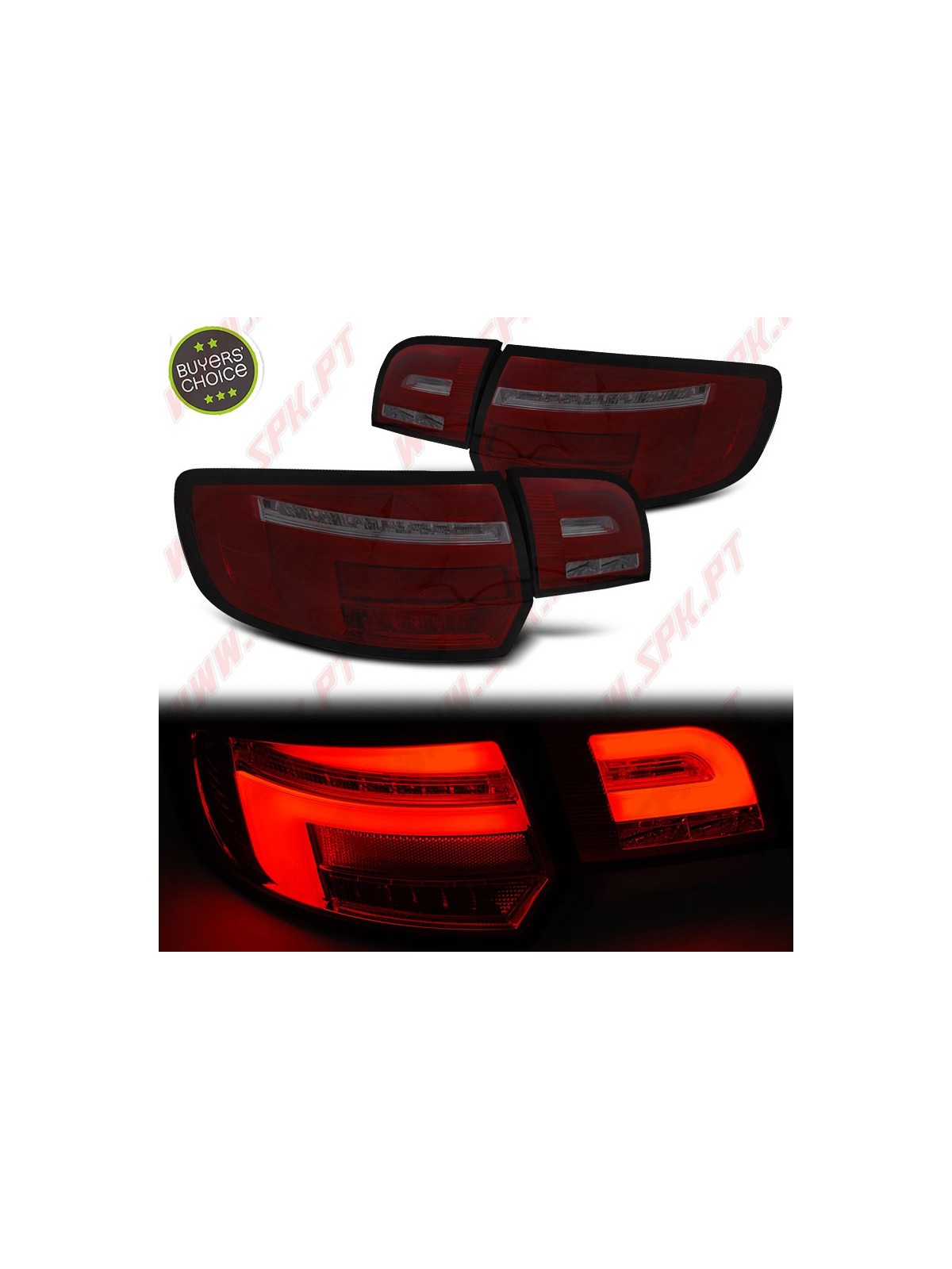 Farolins LED-BAR Smoke+Red - Audi A3 8P Sportback (2003-2008)