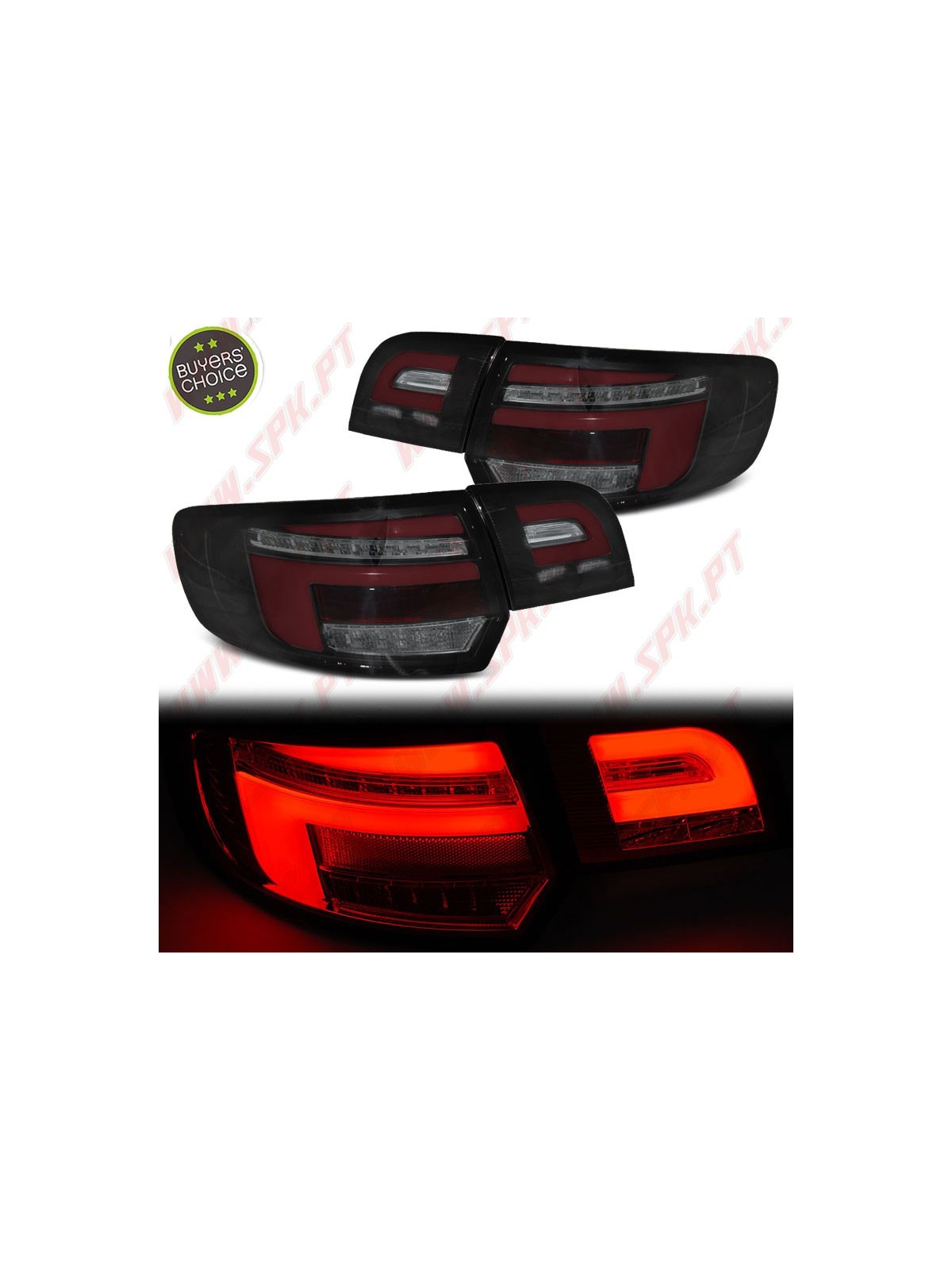 Farolins LED-BAR Black+Red - Audi A3 8P Sportback (2008-2012)