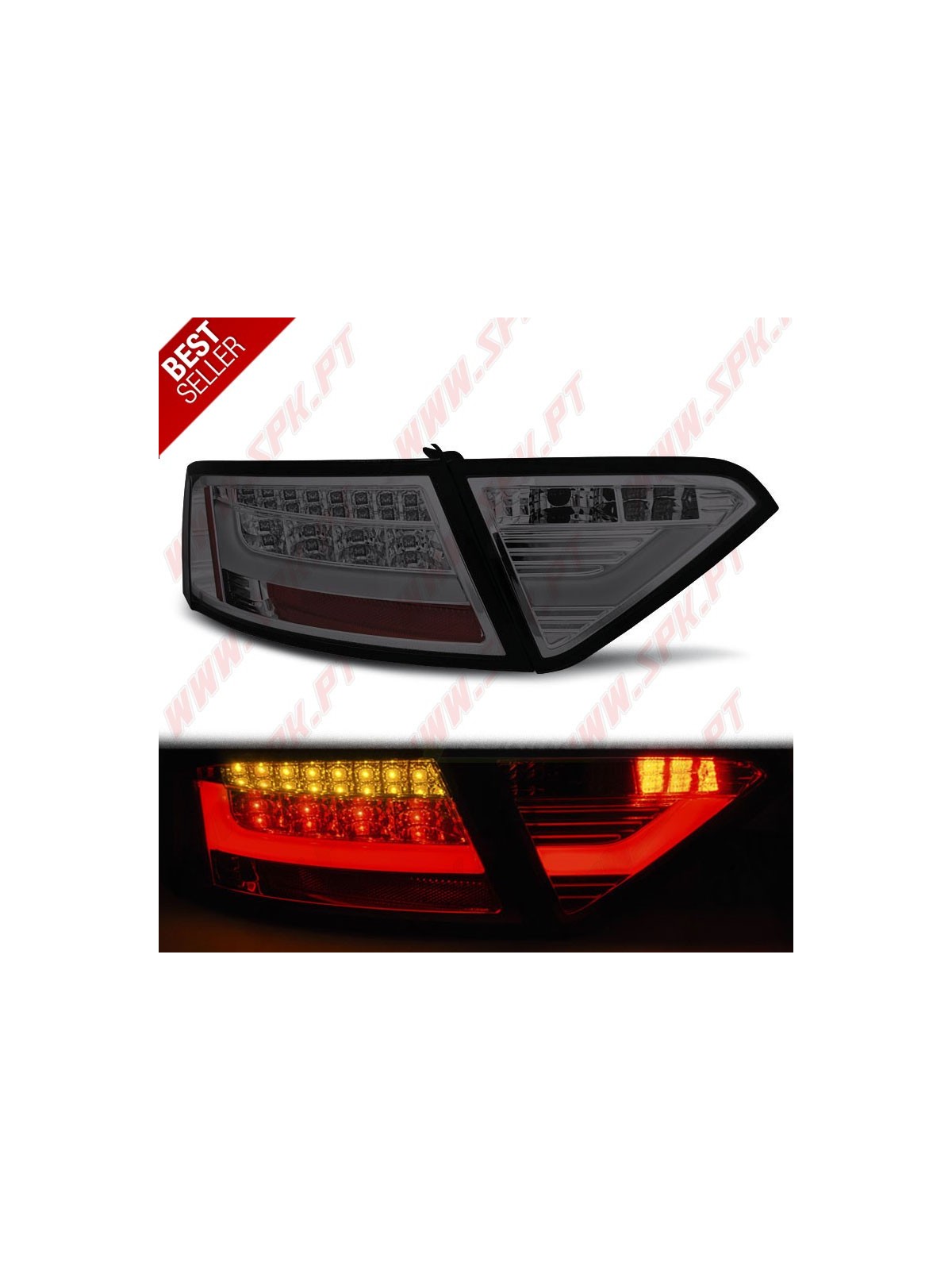 Farolins LED-BAR Smoke+Chrome - Audi A5 8T Coupe / Sportback / Cabrio (2007-2011)