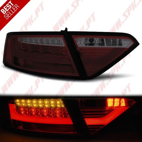 Farolins LED-BAR Smoke+Red - Audi A5 8T Coupe / Sportback / Cabrio (2007-2011)