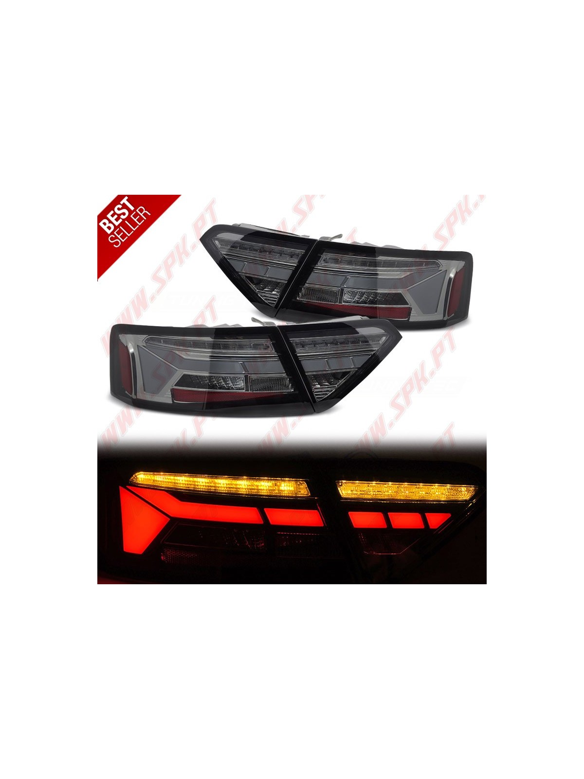 Farolins LED-BAR Smoke+Chrome - Audi A5 8T Coupe / Sportback / Cabrio (2011-2016)