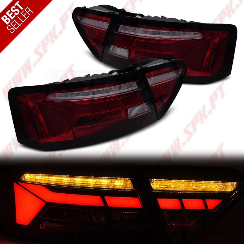 Farolins LED-BAR Red+Smoke - Audi A5 8T Coupe / Sportback / Cabrio (2011-2016)