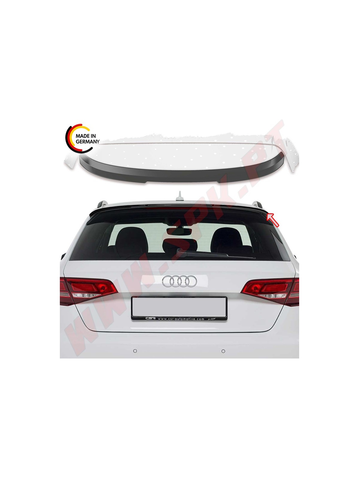 Extensão de Aileron Audi A3 8VA Sportback "Standard"