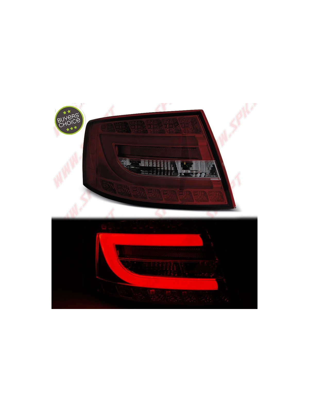 Farolins LED Red+Smoke - Audi A6 C6 Sedan (2004-2008)