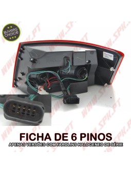 Farolins LED Chrome+Smoke - Audi A6 C6 Sedan (2004-2008)