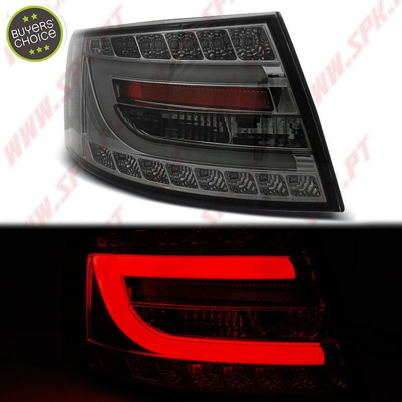 Farolins LED Chrome+Smoke - Audi A6 C6 Sedan (2004-2008)