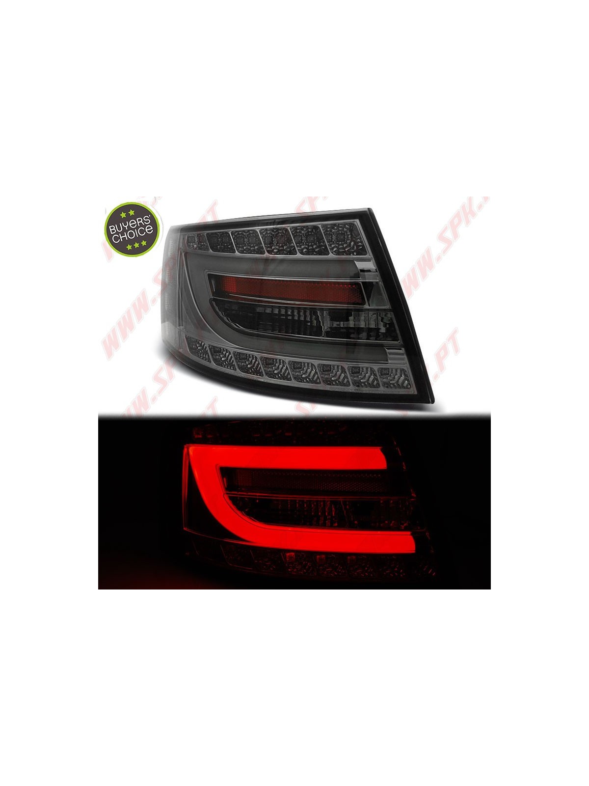 Farolins LED Chrome+Smoke - Audi A6 C6 Sedan (2004-2008)