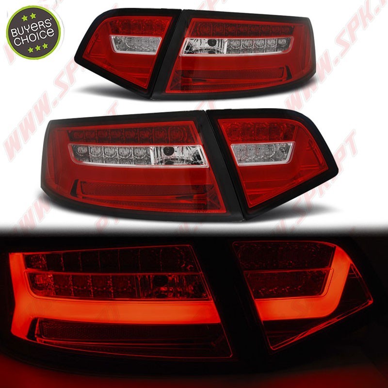 Farolins LED Red+Clear - Audi A6 C6 Sedan (2008-2011) Farolins LED Red+Clear - Audi A6 C6 Sedan (2008-2011)