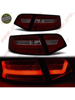 Farolins LED-BAR Smoke+Red - Audi A6 C6 Sedan (2008-2011)