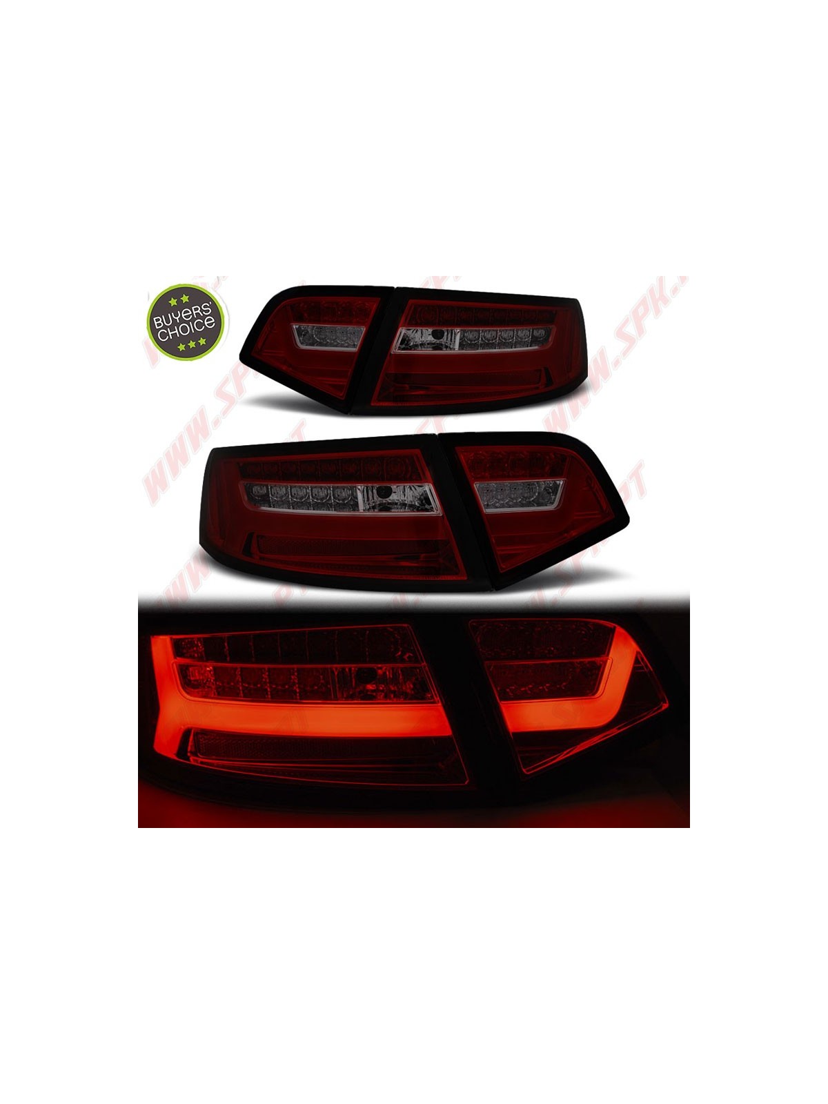 Farolins LED-BAR Smoke+Red - Audi A6 C6 Sedan (2008-2011) Farolins LED-BAR Smoke+Red - Audi A6 C6 Sedan (2008-2011)