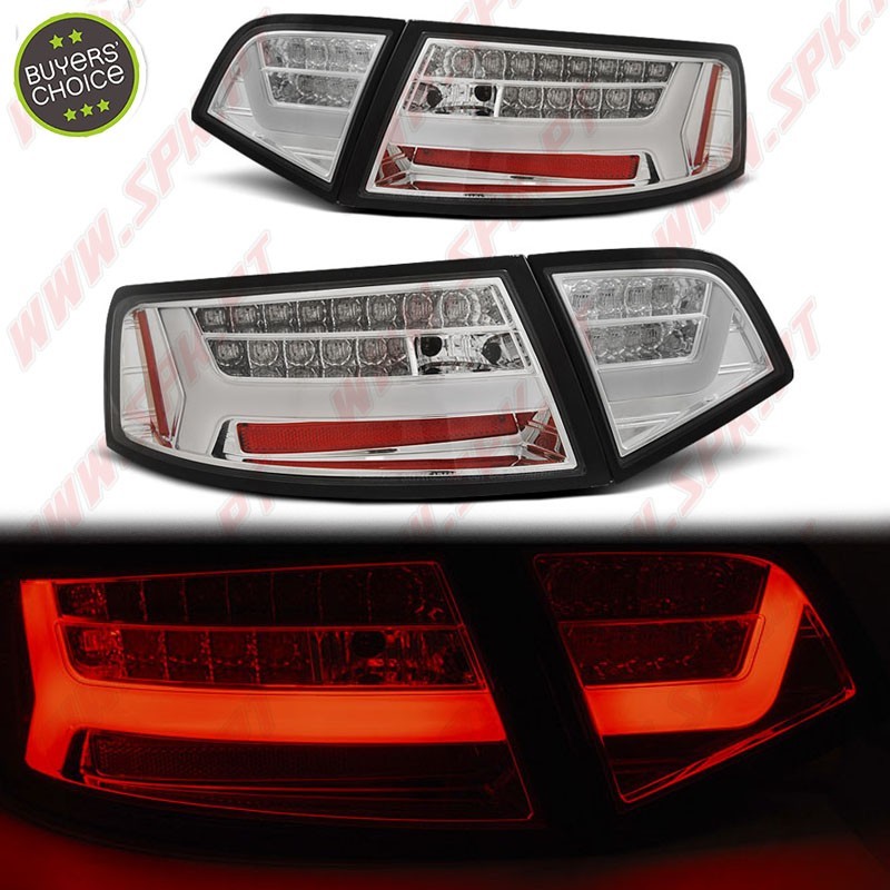 Farolins LED-BAR Chrome - Audi A6 C6 Sedan (2008-2011) Farolins LED-BAR Chrome - Audi A6 C6 Sedan (2008-2011)