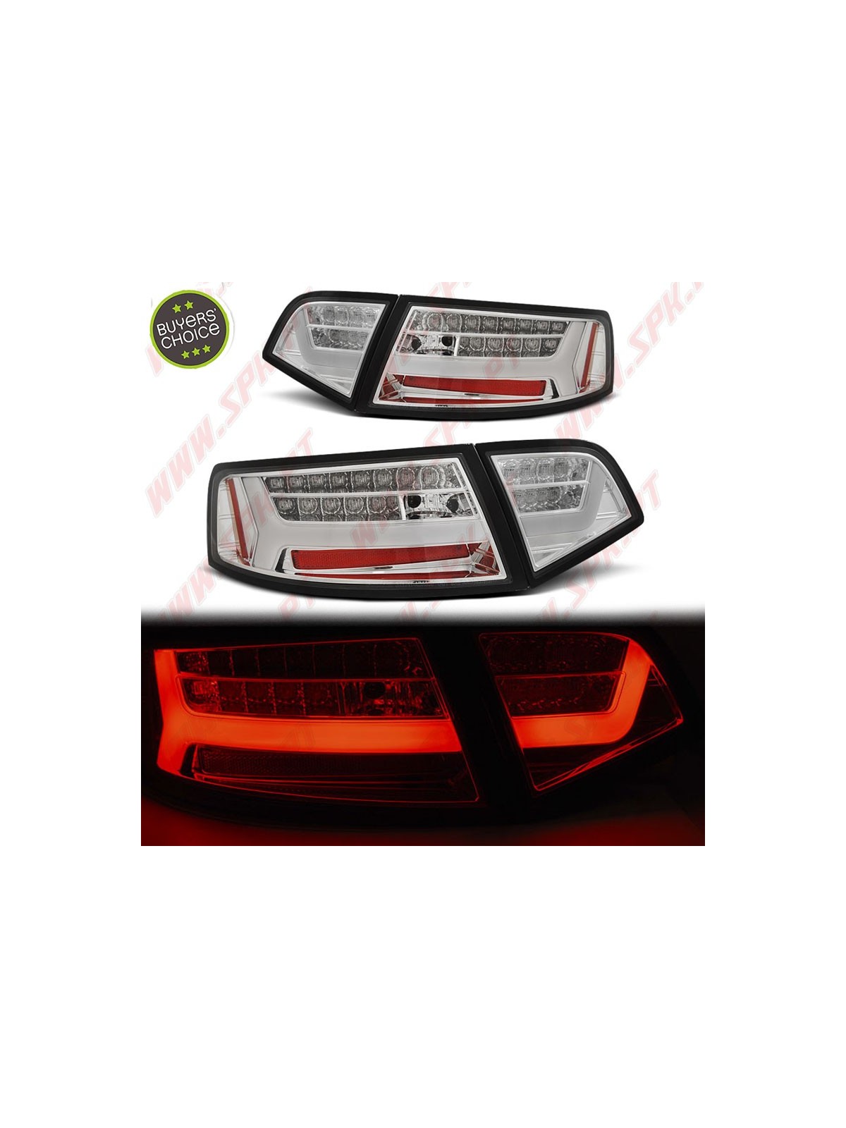 Farolins LED-BAR Chrome - Audi A6 C6 Sedan (2008-2011) Farolins LED-BAR Chrome - Audi A6 C6 Sedan (2008-2011)